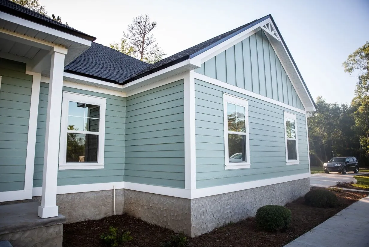 A home with a newly installed roof